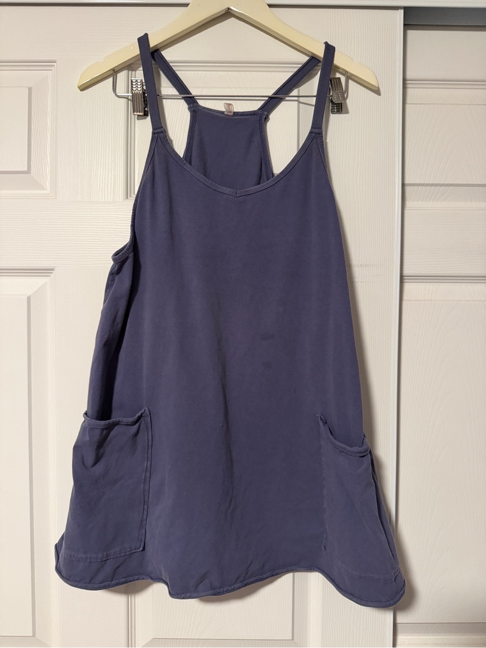 Free People Movement Hot Shot Tank Top Mini‎ Dress Romper Mineral Blue Small